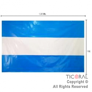 BANDERA ARGENTINA PAPEL METALIZADO 130CMX100CM (PACK X  10 unid)